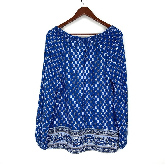 Beachlunchlounge Louisa Athen Beach Poolside Long Sleeve Blouse New Nwt Small - Picture 2 of 14